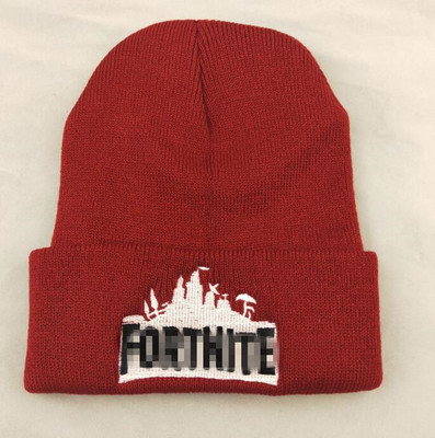 Fortress Night Knitted Hat European and American E-sports Game Cartoon Pullover Hat Black Wool Warm Baotou Hat