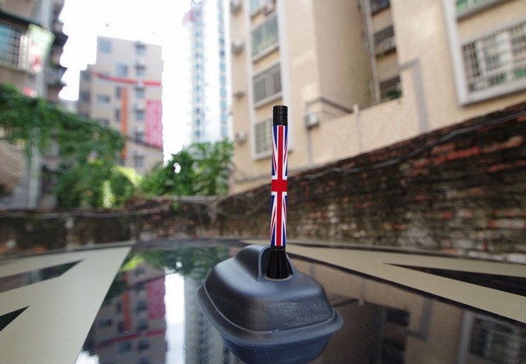 Wholesale Flag UK Germany Decorative Antenna Carbon Fiber Antenna Car Modified Universal Mini Short Antenna