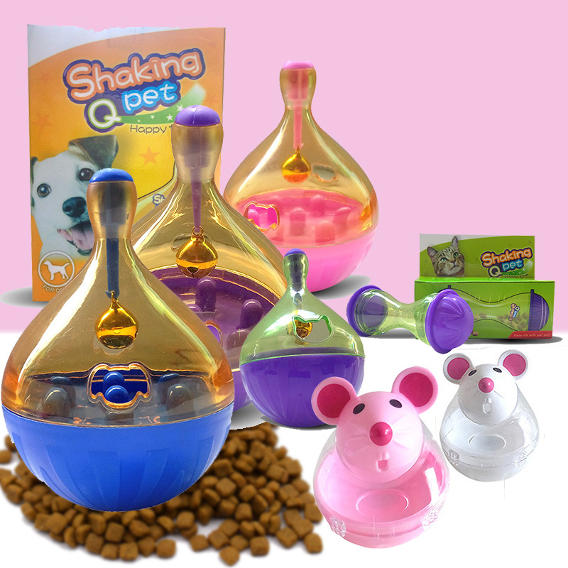 Factory direct cross-border supplies pet fun not to leak ball sound leak ball tumbler dog toys