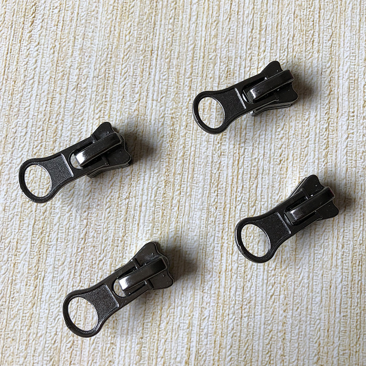 Spot No.5 black nickel disc pull-down pull pull head clothing leather jacket coat for No.5 resin zipper pull