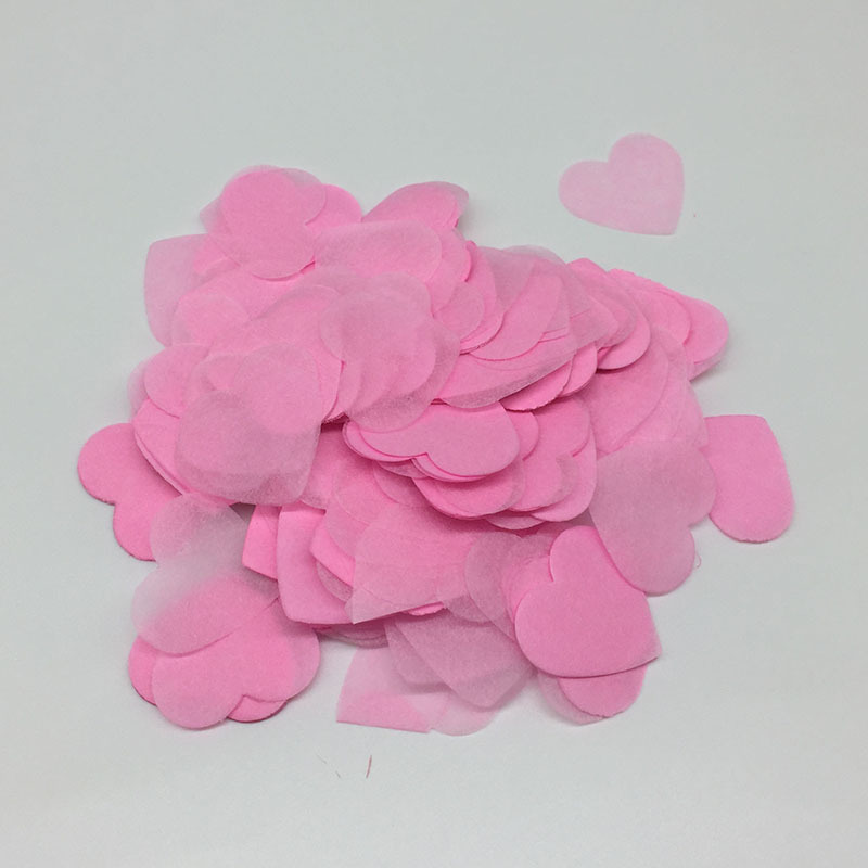 Cross-border hot sale 30g heart-shaped confetti party Wedding Peach heart spreading flower wave ball heart-shaped filler confetti