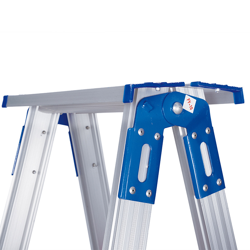 Hinge ladder series movable foot industrial ladder factory warehouse workshop ladder thickened aluminum alloy ladder