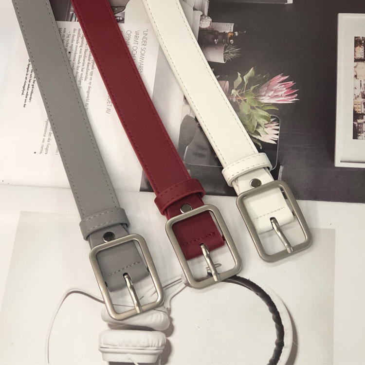 2020 Hot Selling Belt Classic Day Buckle PU Belt Women's Fashion All-match Men's and Women's Belt Factory Outlet