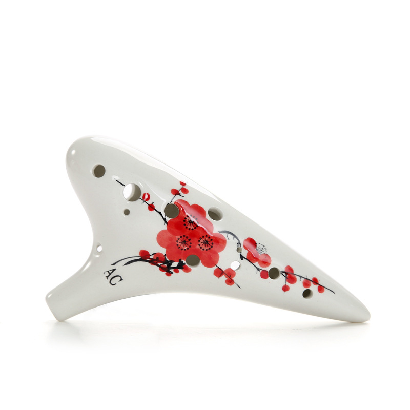 Музыкальные инструменты оптом 12-луночная Мелодия Alto C Ocarina подходит для школы, фортепиано для начинающих, качество обучения хорошее