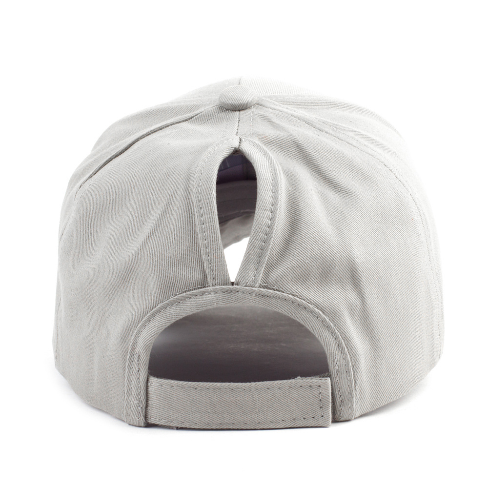 2020 new spring and summer women's hat ponytail baseball cap cotton back opening sun hat without CC label cap