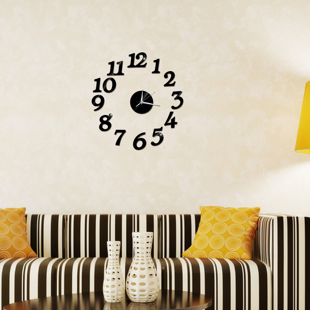 Creative DIY wall clock creative digital wall clock art clock digital wall clock fun clock