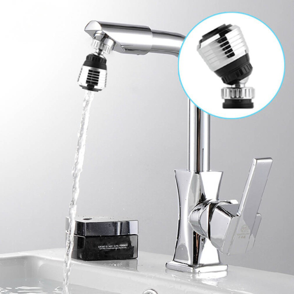 Kitchen Bathroom Water Nozzle 360 ° Follow-up Set Faucet Bubbler Faucet Shower Splash Head