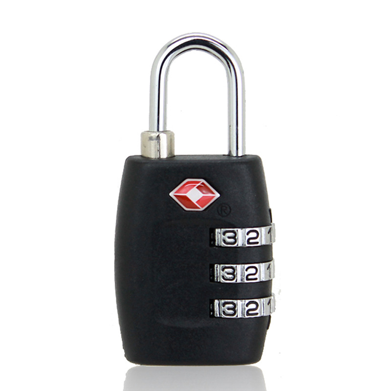 TSA customs lock luggage lock tsa335 travel abroad luggage zipper lock plastic TSA customs password lock