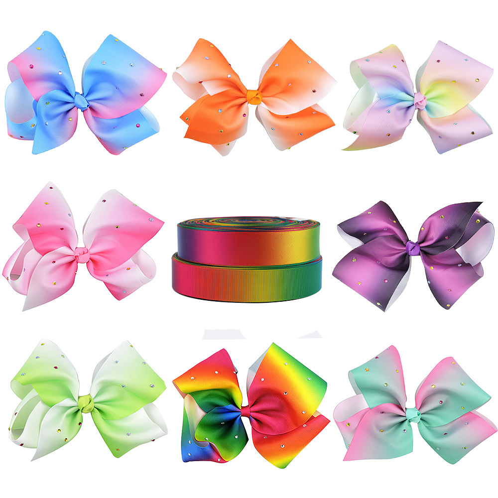 Spot Decorations Simey ribbon ribbon Seven Gradient Rainbow ribbon Thermal Transfer ribbon Spot
