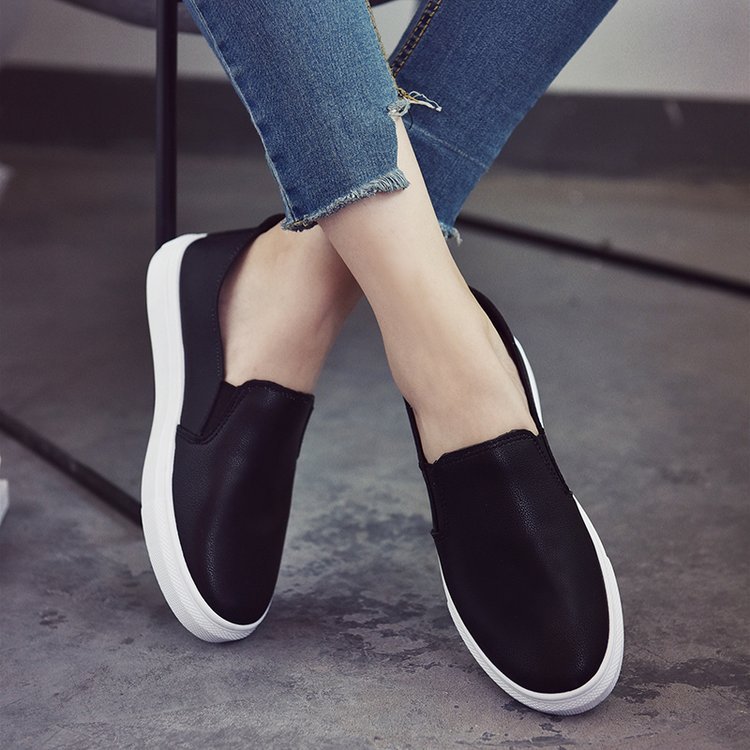 Shoes Women's Spring 2022 Flat Nurse Work Shoes Student Shoes Overlap Korean Style Soft Sole White Shoes Women's Shoes