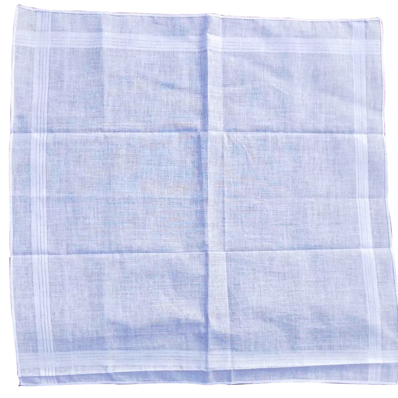 Amazon explosions hot 40*40CM pure white satin handkerchief cotton white handkerchief gentleman white handkerchief DIY