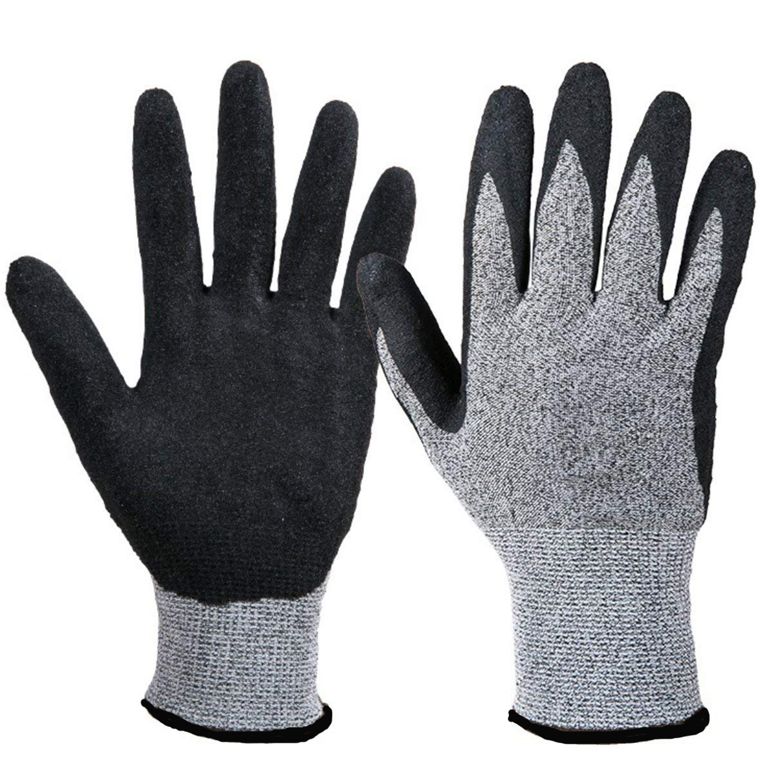 Spot Grade 5 anti-cutting wear-resistant and dustproof gloves environmental protection Ding Qing dipping gloves handling felling anti-acupuncture gloves