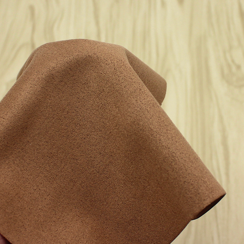 Imitation Suede Glasses Cloth Grey Brown Microfiber Island Silk Soft Glasses Double-sided Fleece Wipe for Mobile Phone