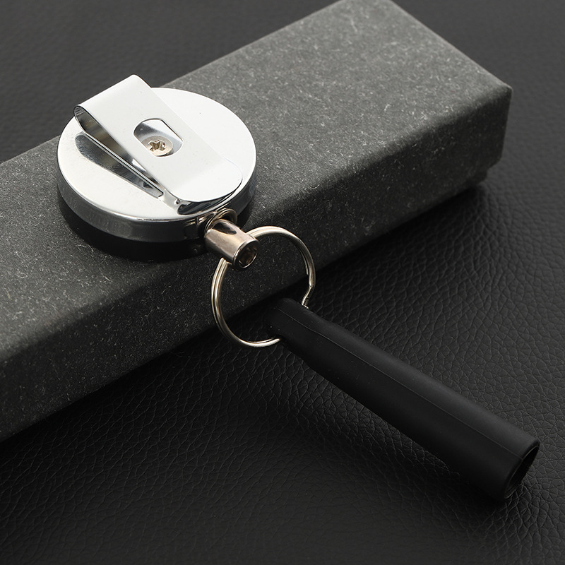 Выдвижной чехол для ручки Creative Easy Pull Chain брелок для ключей Анти-потерянный Противоугонный чехол для силиконовой ручки с пряжкой для проволочного троса