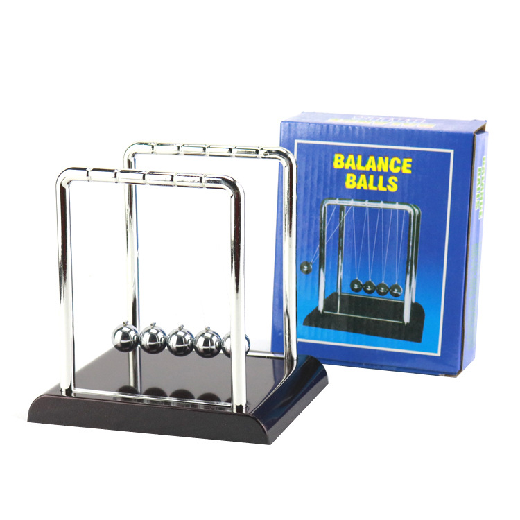 Creative Large Medium Small Square Newton Bumping Ball Desktop Bumping Ball Swing Ball Craft Gift Student White Collar Gift