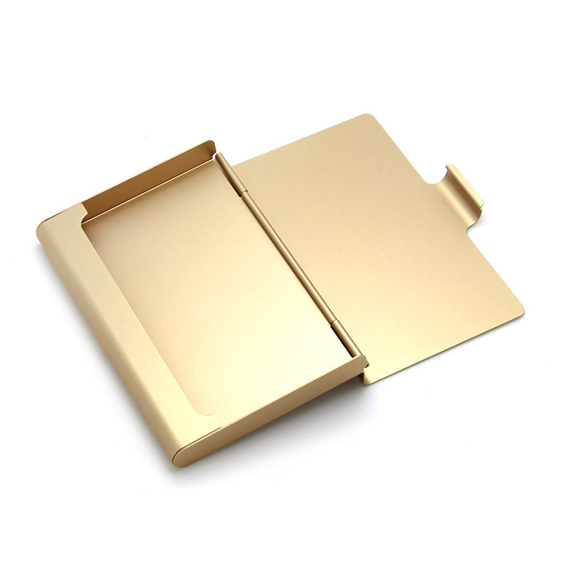 Spot thick aluminum alloy business card case credit card box bank card box can be laser screen printing LOGO business card holder