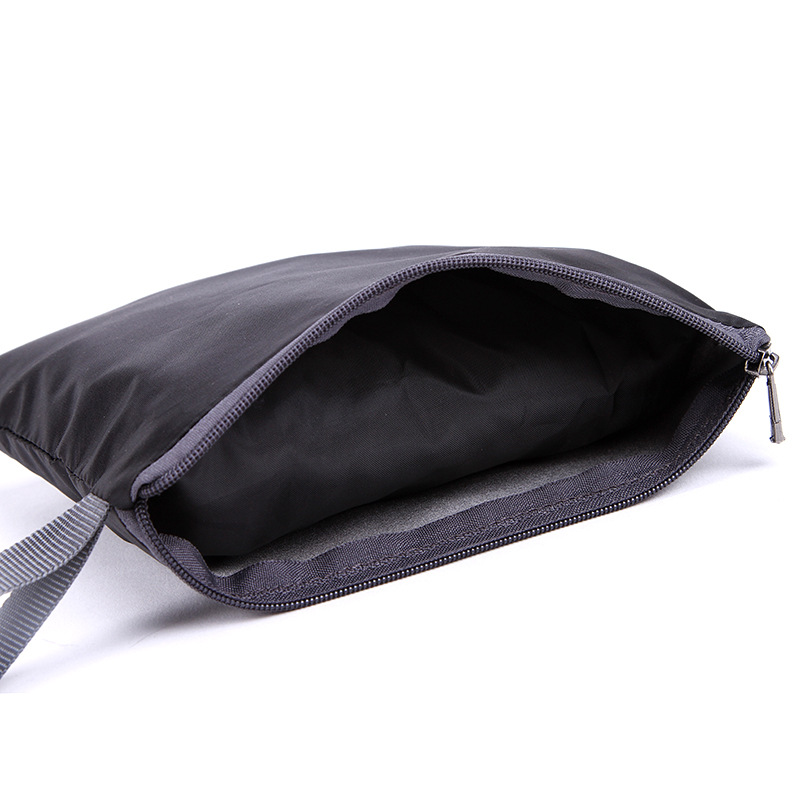 Factory Direct 190T inside silver coated storage bag waterproof travel sundries bag support customized zipper storage bag
