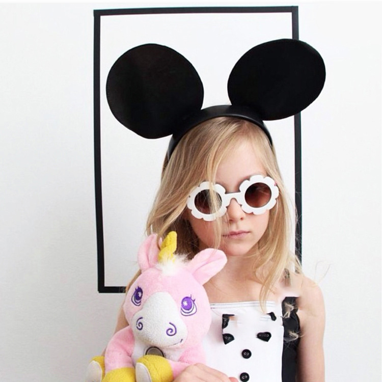1380 sunflower children's glasses female children decorative flower sunglasses baby sunglasses men's sunshade UV protection