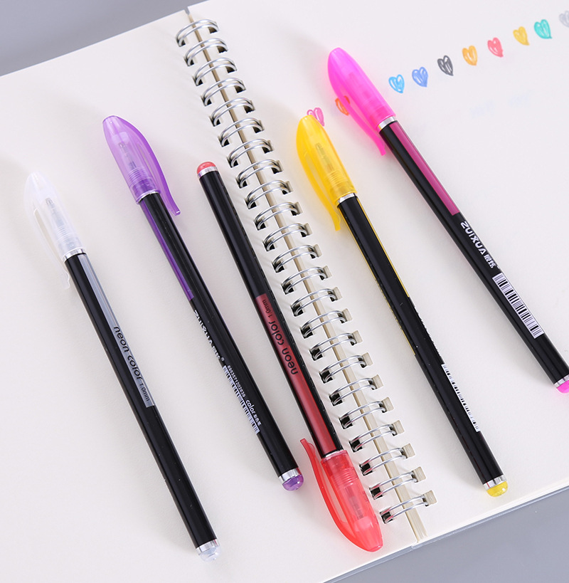 Fresh glitter pen diy student graffiti coloring stationery Korea creative stationery highlighter gouache mini