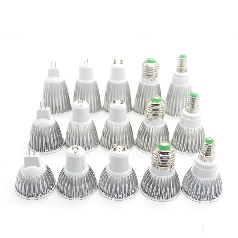 led lamp Cup MR16GU10E27 aluminum shell COB spotlight 7W12W15W home shopping mall ceiling light led light source