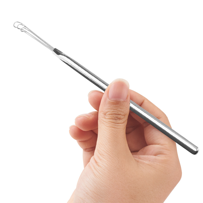 Manufacturer in stock stainless steel three-series ear pick personal cleaning ear pick tool ear pick ear cleaner ear pick