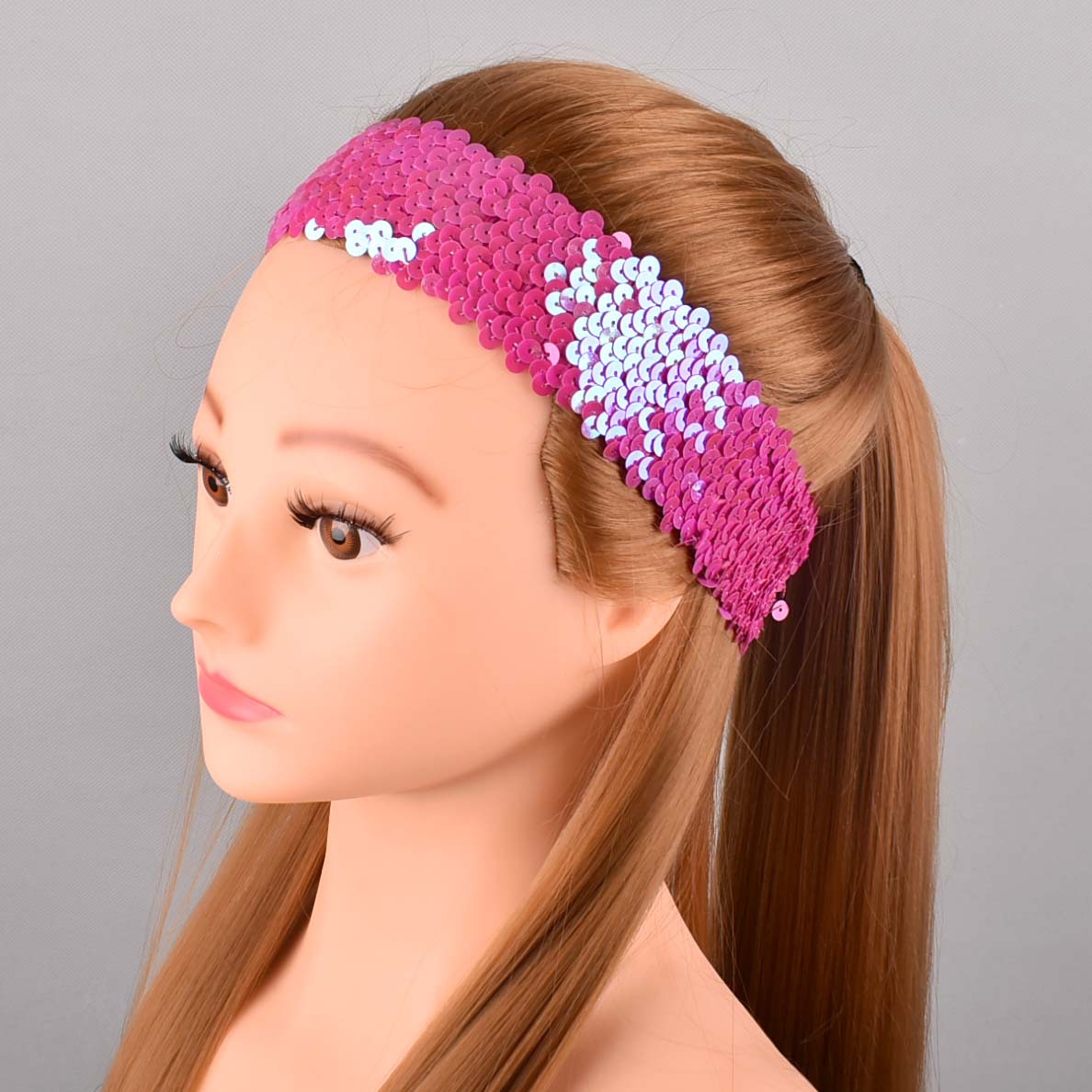 Fashion ladies sports hair band new five rows of sequins a generation of factory outlets