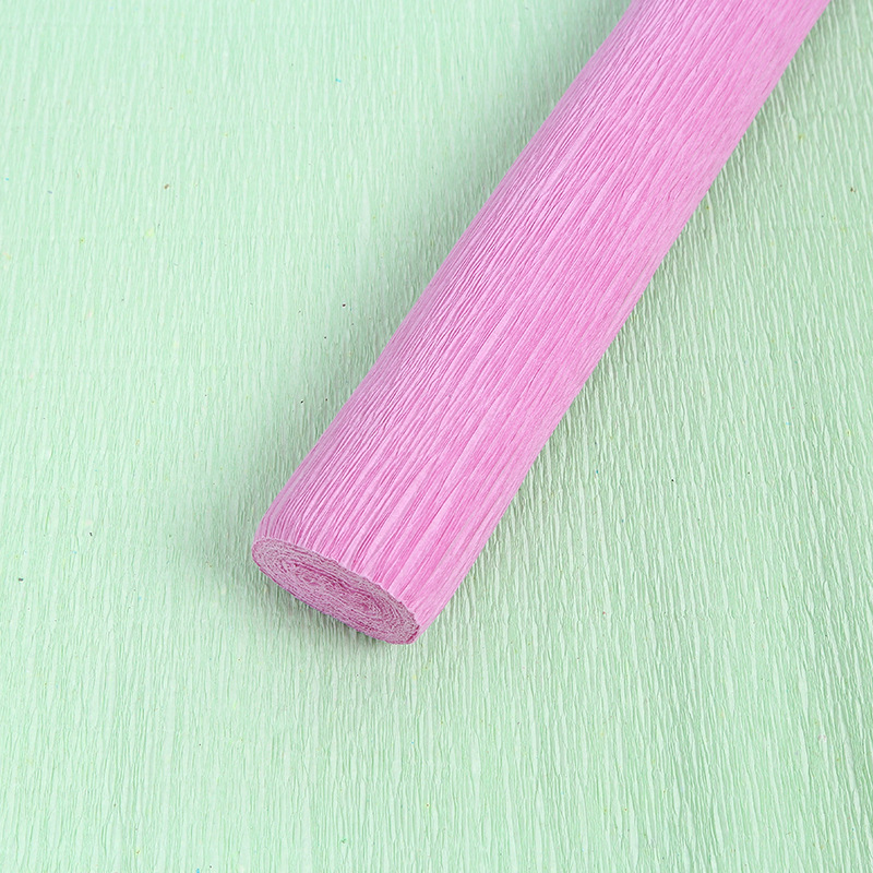 Colorful Handmade Crepe Paper diy Paper Flower Material Paper Rose Telescopic Paper Curling Paper Kindergarten Handmade