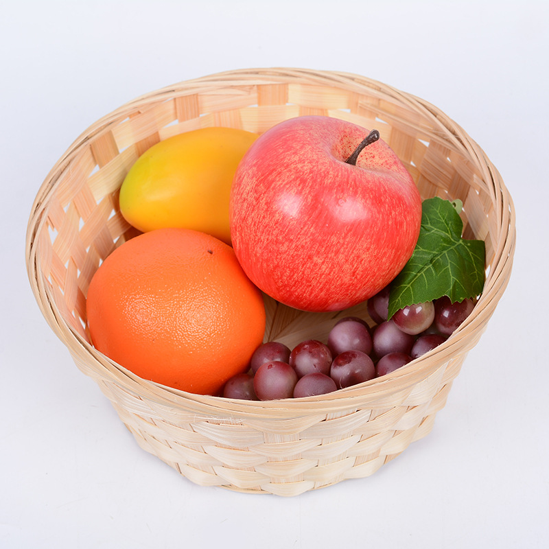 New bamboo woven portable basket small bamboo basket flower basket gift box fruit packaging basket storage bamboo basket manufacturers wholesale