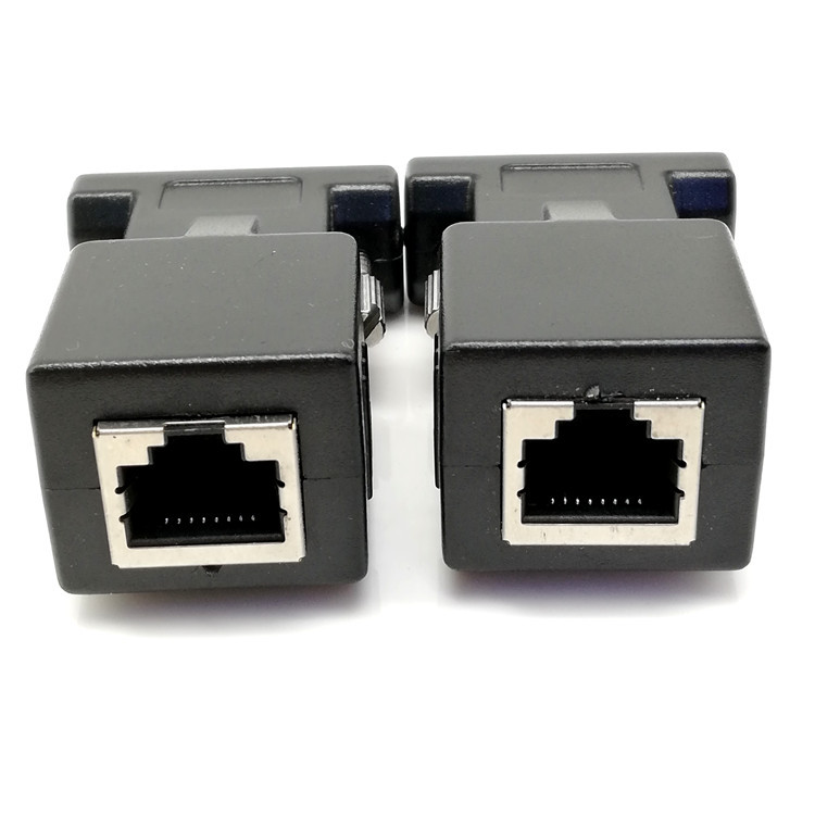 VGA to RJ45 adapter network cable to vga network cable connector display to network cable connector vga extender