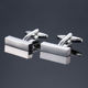 Silver rectangular strip