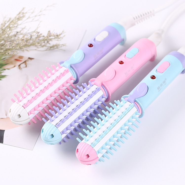 Korean-style mini curling iron 2-in -1 ceramic curling iron straight curling dual-purpose bangs inner buckle plywood