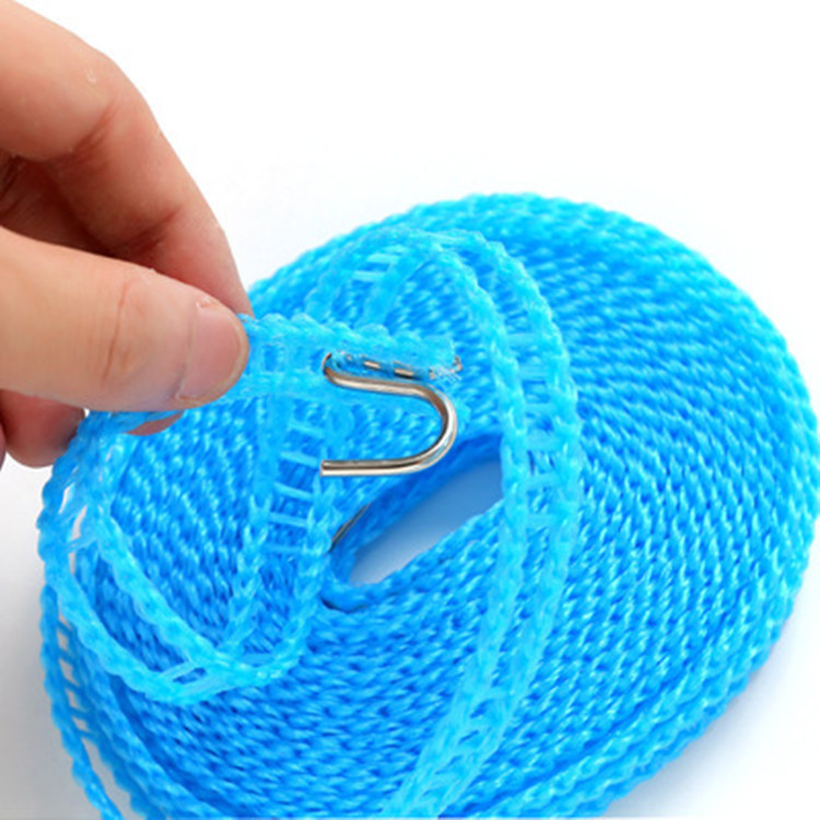 Anti-slip windproof clothesline fence clothesline drying rope 5 meters drying line outdoor travel clothesline home