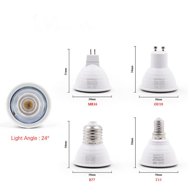 Cross-border wholesale led lamp Cup MR16 GU10 GU5.3 light source 110v220v12v 6w7w dimming lamp Cup