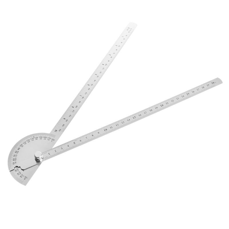 Angle ruler hand measuring ruler 180 steel angle simple protractor double arm protractor 250mm
