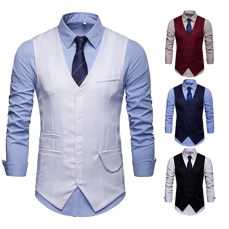 European version of men's accessories with nightclub suit vest coat M53