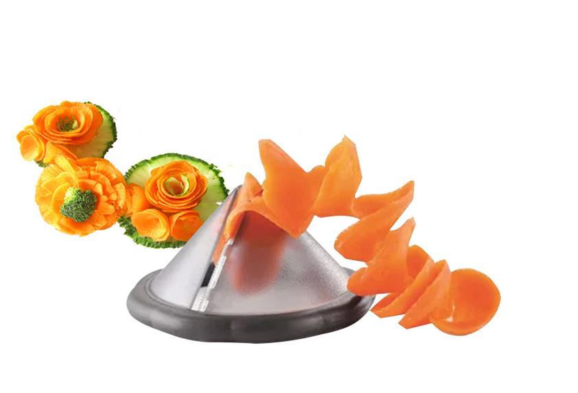 Fruit and Vegetable Flower Roller Variable Carver Carving Knife/Peeler Planer Knife Spiral Funnel Flower Cutter