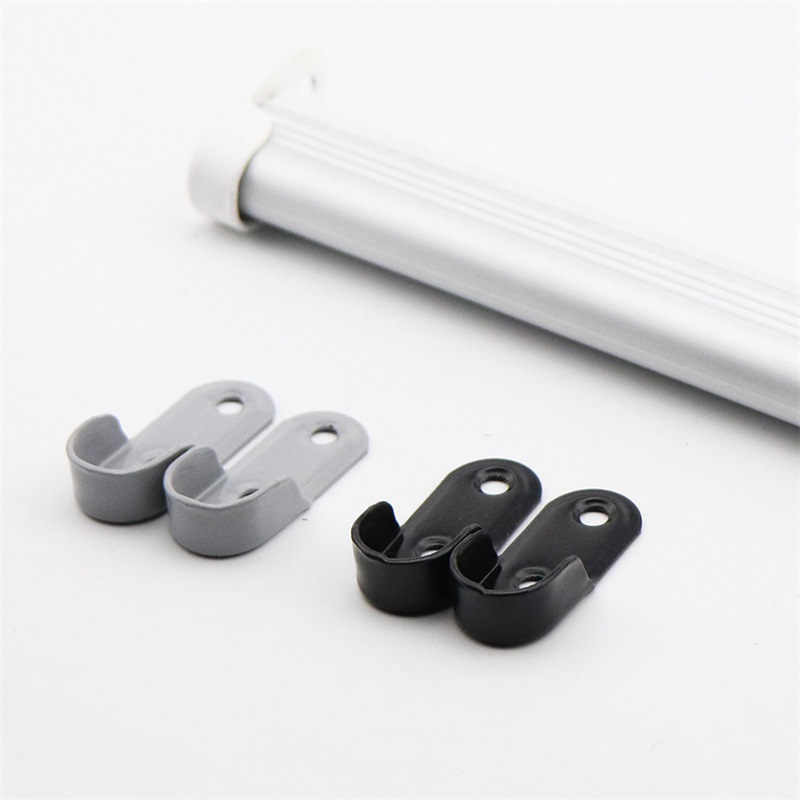 Factory Direct Supply 16 Clothes Hanging Rod Flange Clothes Holder Wardrobe Flange Seat Hardware Clothes Hanging Rod Base Accessories Thickening Clothes Pass