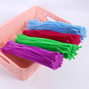 Multi-colorful Tops, Hairy Roots, Twist Sticks, Kindergarten Educational Kidsren's diy Handmade Materials Toys 50 Pieces/piece