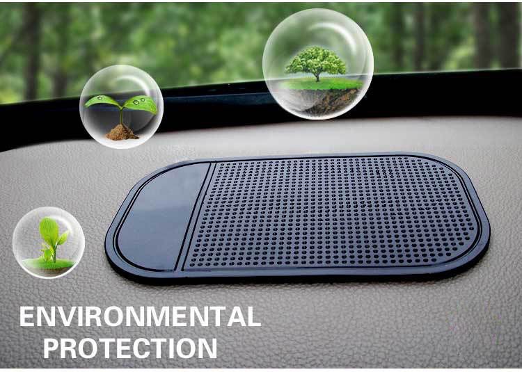 Car silicone anti-slip mat mobile phone anti-slip mat perfume storage sticker high temperature super sticky spider black wholesale