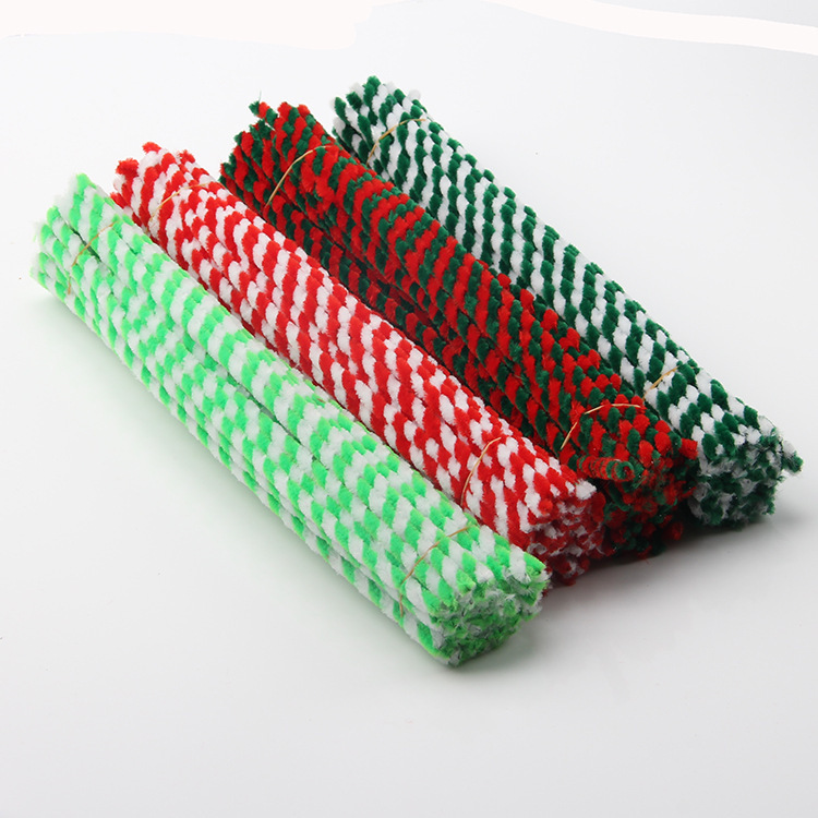 メーカー直販2色麻花ツイストスティック毛根クリスマス手作り毛条手作り毛条100本一本|undefined
