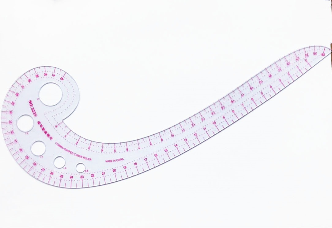Comma ruler curve Ruler 6-foot multi-function proofing ruler garment design cutting plate making tool