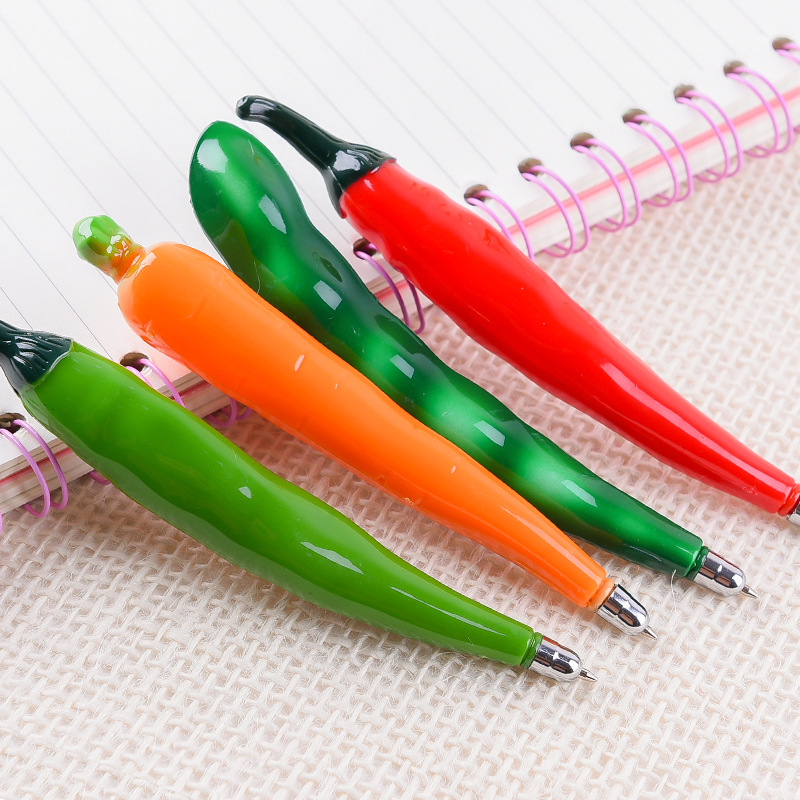 Korea Stationery Office Supplies Student Prizes Creative Cartoon Fruit Pen with Magnet Ballpoint Pen Refrigerator Stickers Wholesale