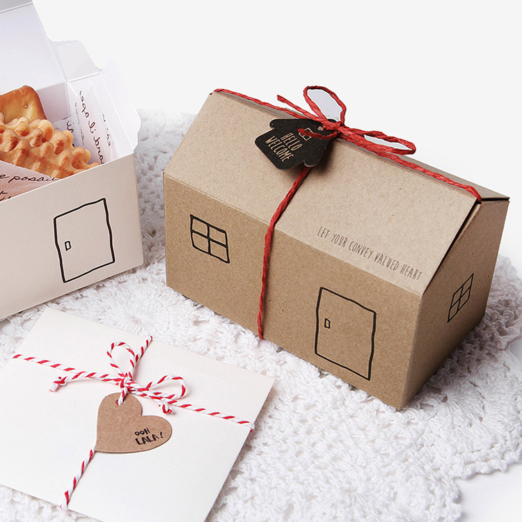 AliExpress small house gift box spot baking packaging all kinds of company Shopping Mall activities special delivery folding packaging box