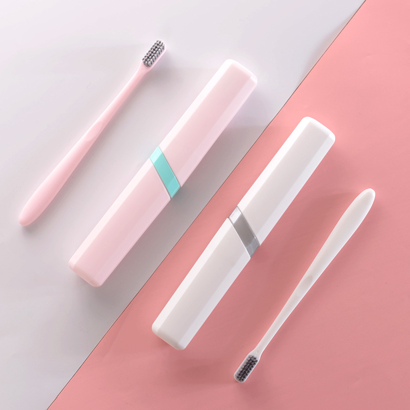 ETRAVEL portable toothbrush box PP toothbrush storage box travel creative advertising gift stationery box simple