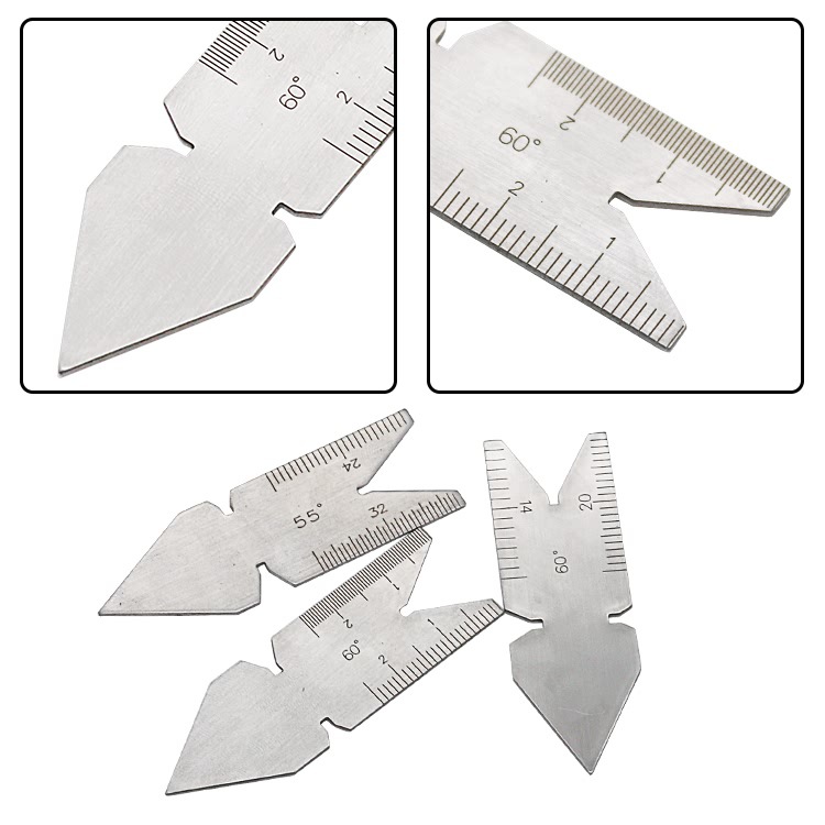 Center Gauge Center Gauge Metric 60 Deg Center Angle Template US Standard Thread Gauge 55 Deg