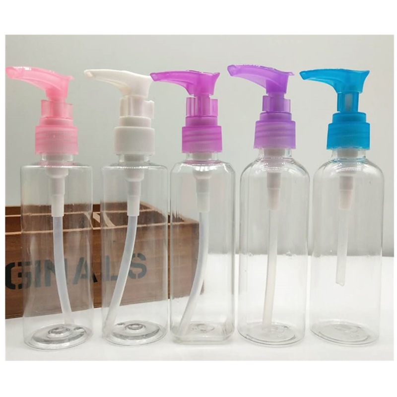 Spot pet 50 60 80ml 100ml press sub-bottling duckbill emulsion plastic bottles travel bottling