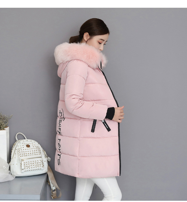 2023 Cotton-padded Jacket Women's Long Slim Fit Slimming Cotton-padded Jacket Coat Large Size Wool Collar Thickened Large Size Cotton-padded Jacket Ti_voghion.com