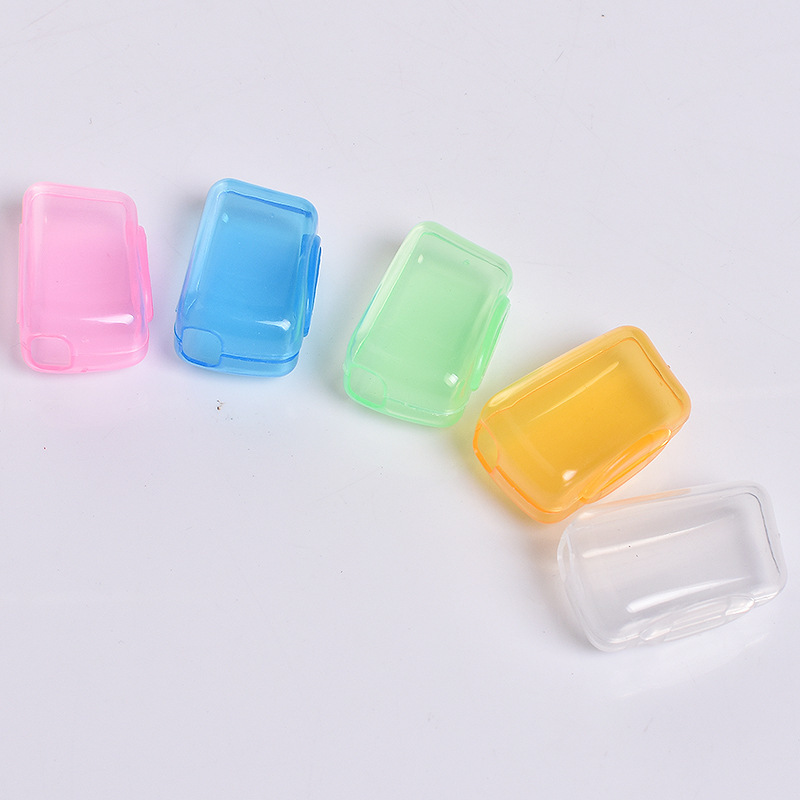 5 transparent portable toothbrush head protective cover travel wash toothbrush dustproof protective shell