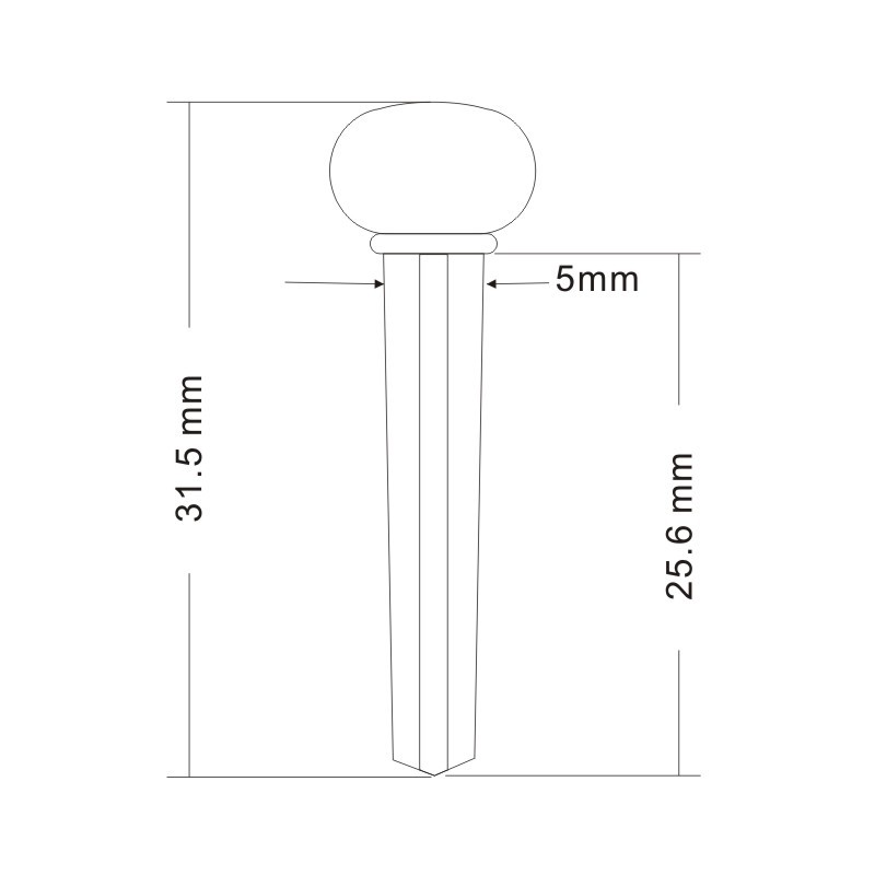 Folk Guitar Fixed String Cone Wood Guitar String Nail Clamping String Nail String Column Plastic Clamping String Nail Fixed String Nail Column