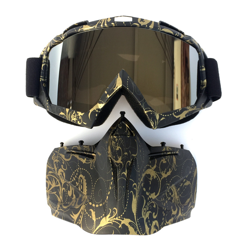 Factory in stock new color detachable glasses European and American style motorcycle goggles ski goggles racing goggles